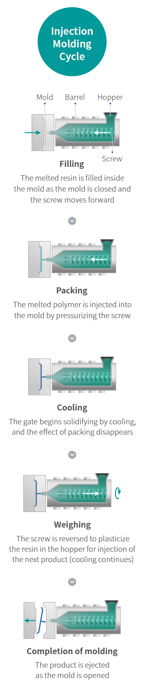 Injection molding Cycle